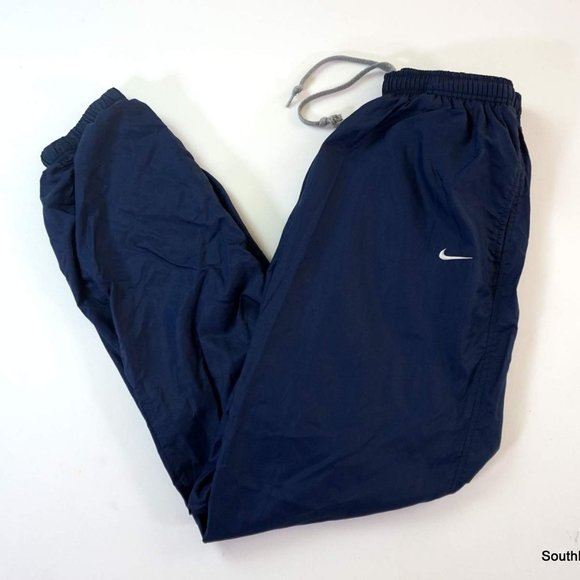 Nike | Pants | Vintage 9s Nike Mens Large Lined Track Pants Navy